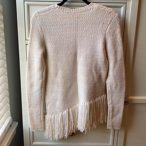 Theory Hudina Fringe Merino Wool Sweater - Picture 3 of 7